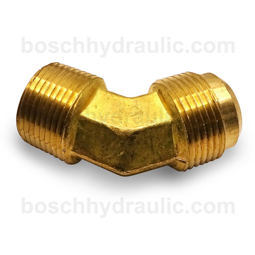 BRASS NPT M -12 X SAE 45 M -12; 45° ELBOW