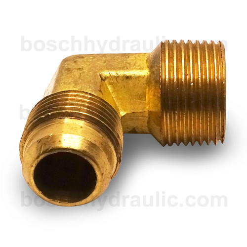 BRASS NPT M -12 X SAE 45 M -12; 90° ELBOW