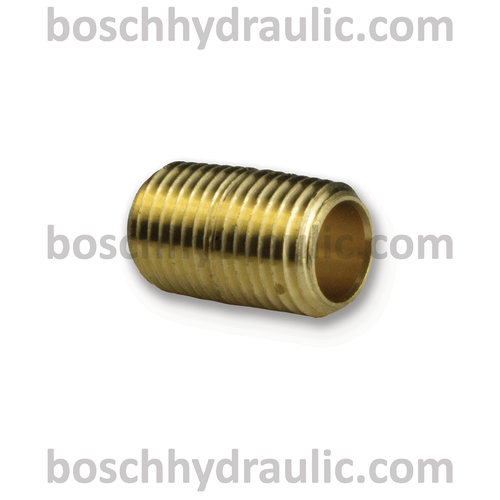 Brass NPT -04 X NPT -04 Close Nipple Brass NPT -04 X NPT -04 Close Nipple