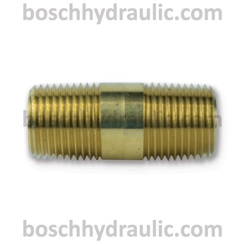 Brass NPT -08 X NPT -08 Long Nipple; 2 in