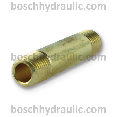 Brass NPT -04 X NPT -04 Long Nipple; 2.5 in