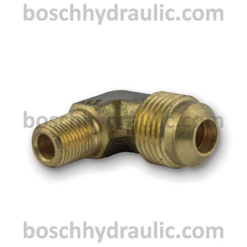 BRASS NPT M -02 X SAE 45 M -06; 90° ELBOW