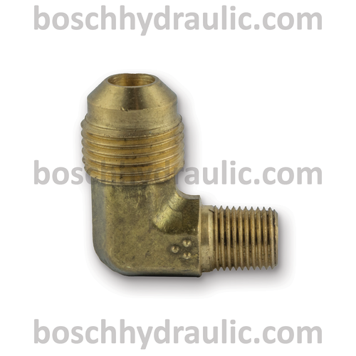 BRASS NPT M -02 X SAE 45 M -06; 90° ELBOW