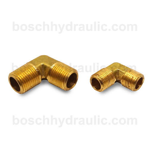 Brass NPT M -06 X NPT M -04; 90° Elbow