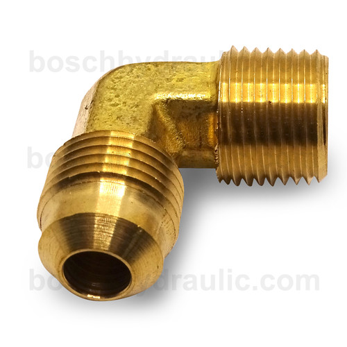 BRASS NPT M -08 X SAE 45 M -04; 90° ELBOW
