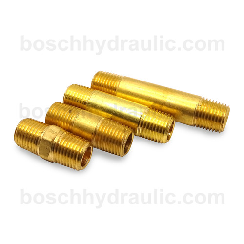 Brass NPT -04 X NPT -04 Long Nipple; 3 in