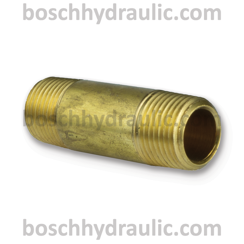 BRASS NPT-16 X NPT -16 LONG NIPPLE 2"