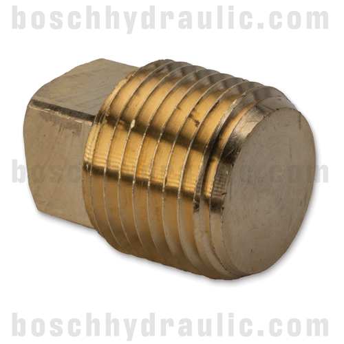 BRASS SQUARE HEAD PLUG -08 NPT