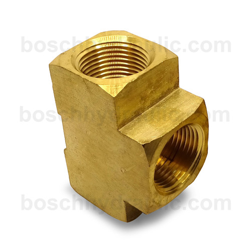 Brass NPT F -16 X NPT F -16, Branch Tee