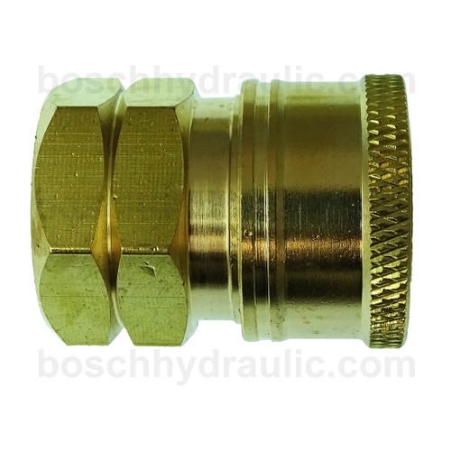 Pressure Wash 3/8 Coupler X 3/8 NPT F Brass