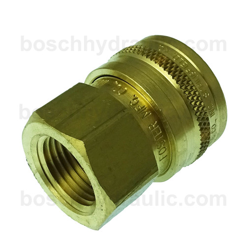 Pressure Wash 1/2 Coupler X 1/2 NPT F Brass