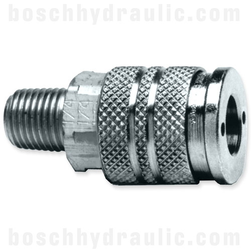 INDUSTRIAL 1/4 AUTO COUPLER X 1/4 NPT M STEEL