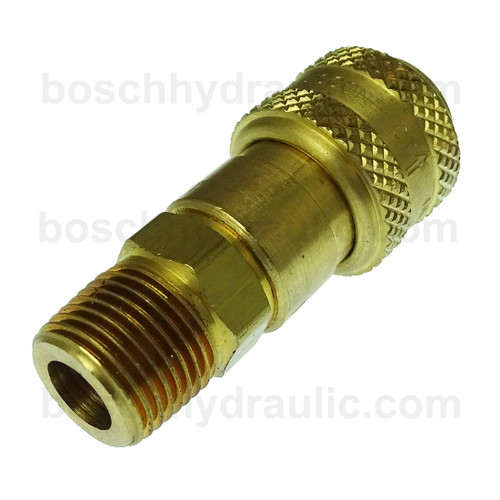 Industrial 1/4 Auto Coupler X 3/8 NPT M Brass