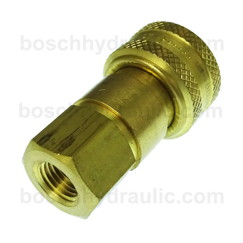 Industrial 3/8 Auto Coupler X 1/4 NPT F Brass