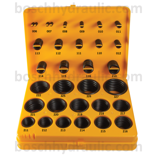 Nitrile 70 Duro 30 Sizes O-Ring Kit - 382 pcs