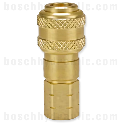 INDUSTRIAL 1/4" AUTO COUPLER X 1/4" BSP F BRASS