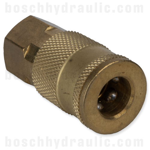 TRUFLATE 1/4 COUPLER X 1/4 NPT F BRASS