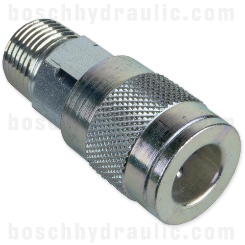 TRUFLATE 1/2 COUPLER X -06 NPT MALE STEEL