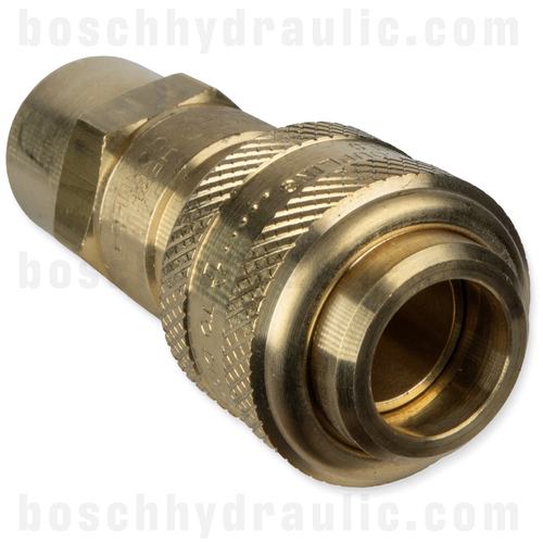 INDUSTRIAL 1/2 AUTO COUPLER X 3/4 NPT F BRASS