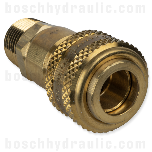 INDUSTRIAL 1/2 AUTO COUPLER X 3/4 NPT M BRASS