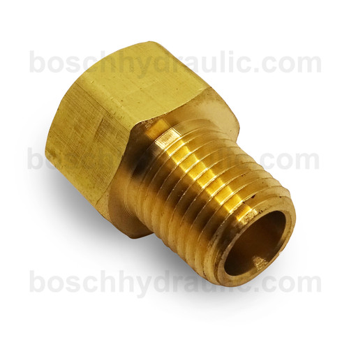 BRASS NPT M -06 X INVERTED FLARE F -08
