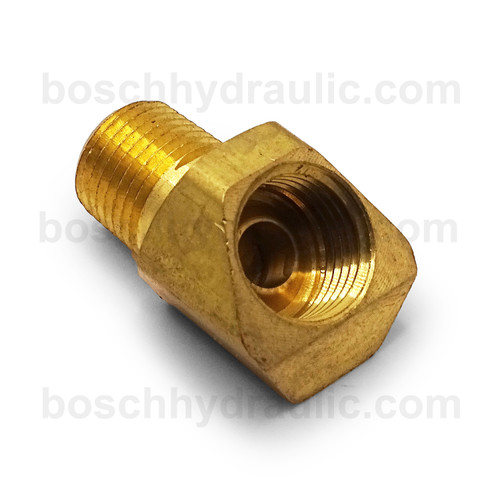 BRASS NPT M -02 X INVERTED FLARE F -04; 45° ELBOW