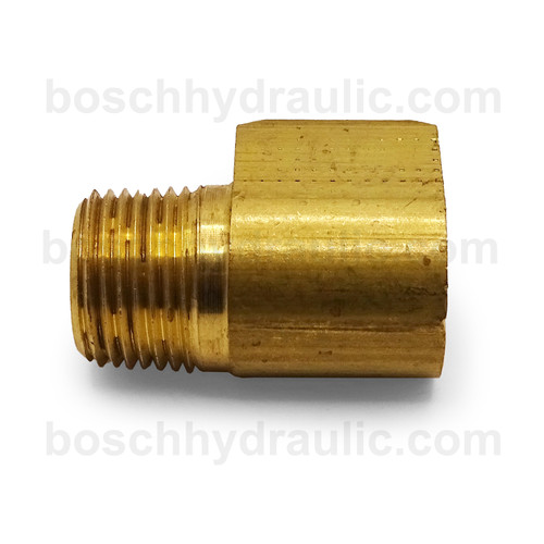 BRASS NPT M -02 X INVERTED FLARE F -04; 90° ELBOW