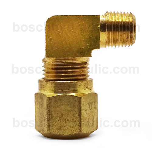 BRASS NPT M -02 X DOT NYLON COMP -04; 90° ELBOW