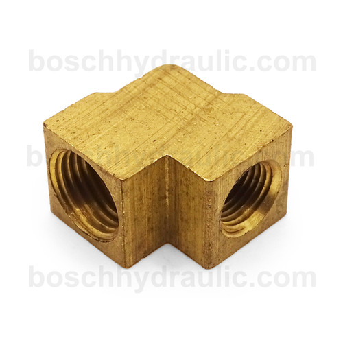 BRASS NPT F -04 X INVERTED FLARE F -06; 90° ELBOW