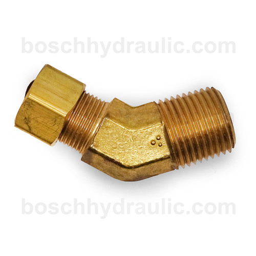 BRASS NPT M -04 X COPPER TUBE -04; 45° ELBOW