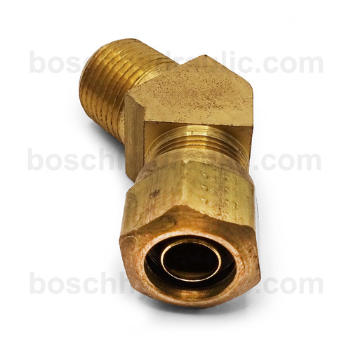 BRASS NPT M -06 X COPPER TUBE -08; 45° ELBOW