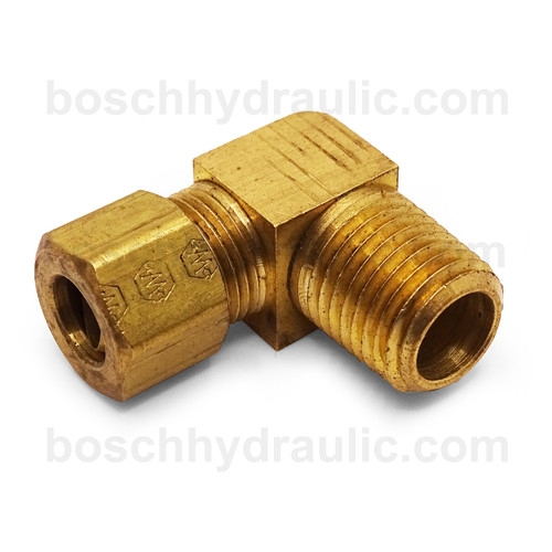 BRASS NPT M -08 X COPPER TUBE -10; 90° ELBOW