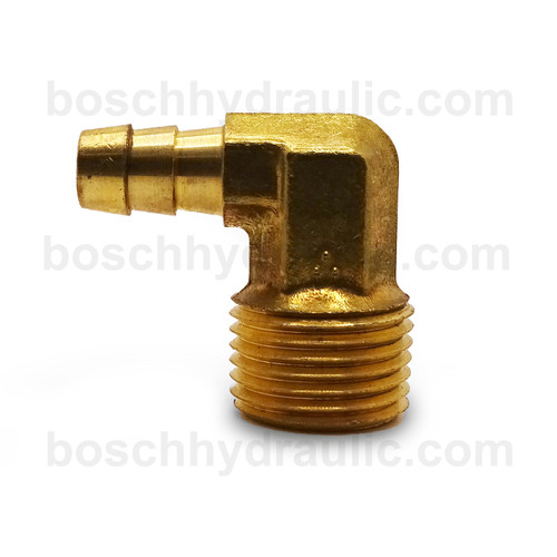 BRASS NPT M -16 X STEM -16; 90° ELBOW