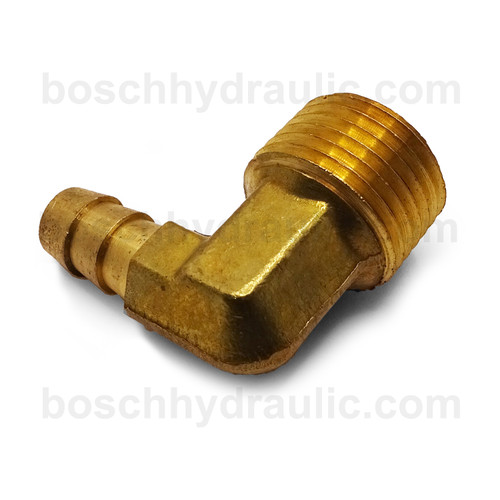 BRASS NPT M -04 X STEM -02; 90° ELBOW