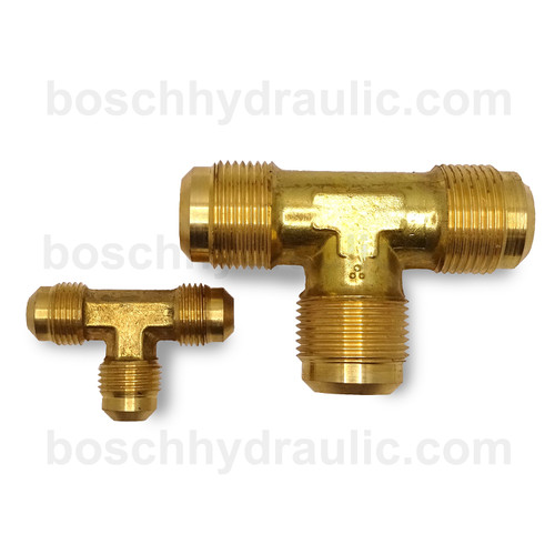 BRASS SAE 45 M -06 X SAE 45 M -10, UNION TEE