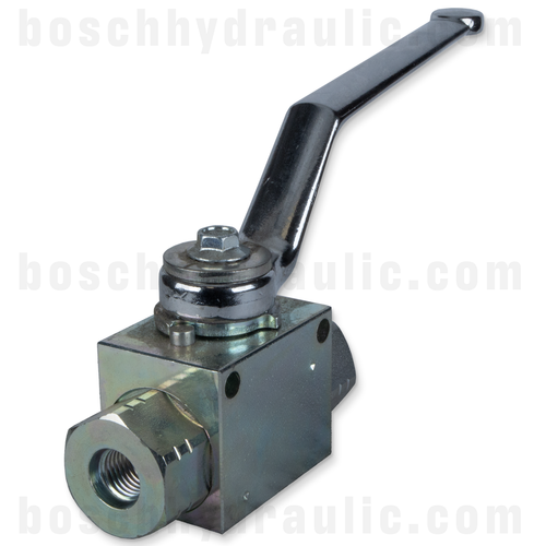 BALL VALVE; 2 WAY, 1/4" ORB 7250 PSI