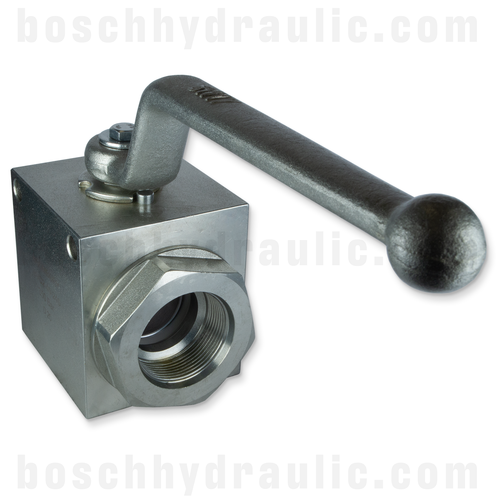 BALL VALVE; 2 WAY, 1-1/2" ORB 5075 PSI