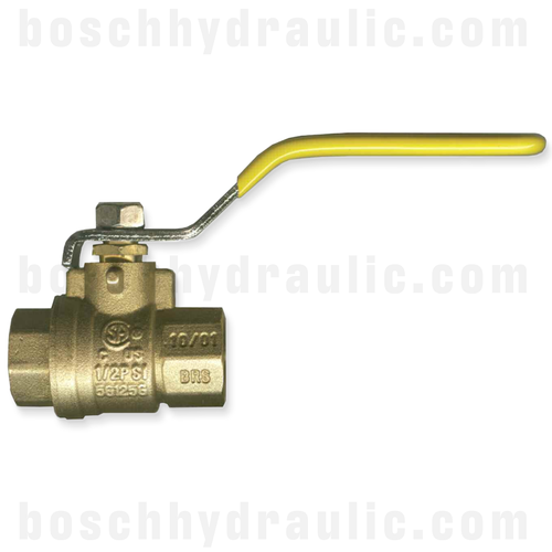 BALL VALVE 2-WAY, 3/8 NPT 600 PSI-BRASS LOCKING HANDLE