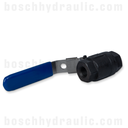 2PC BALL VALVE CARBON; 1/4 NPT 2000 PSI