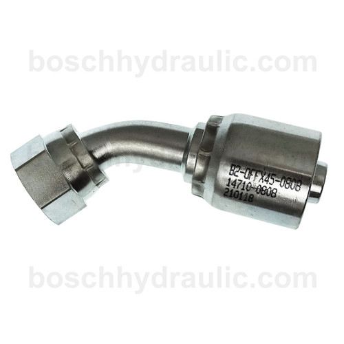 B2 SERIES: Hose -08 X ORFS F -12; 45° Elbow