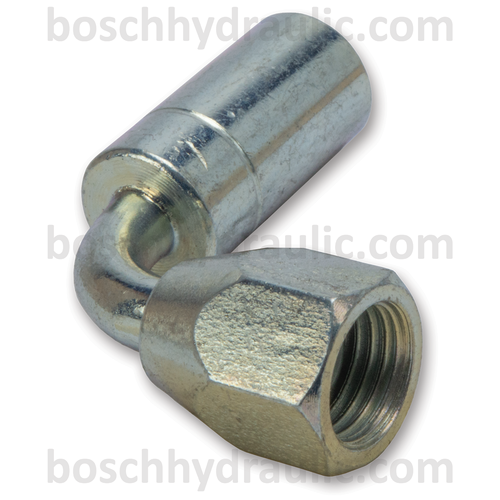 FITTING - 90° FEMALE SWIVEL NUT 7/16 - 20 UNF 37° DOUBLE FLARE