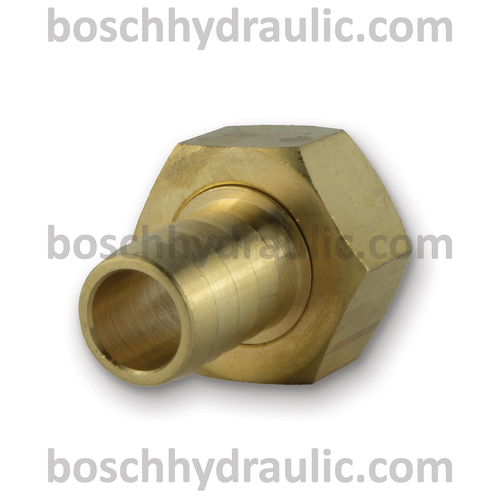 FEMALE GARDEN HOSE X HOSE -10, BRASS