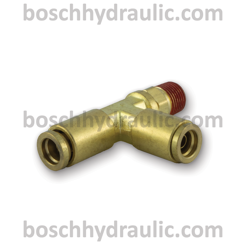 DOT PUSH-IN RUN TEE -02 NPT M X -04 TUBE