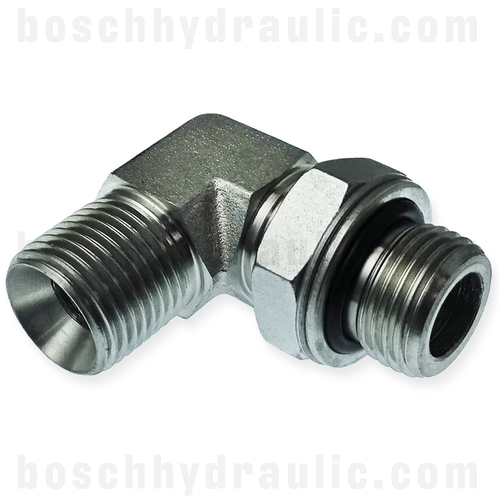 -16 BSPP O-RING ADJUSTABLE MALE X -16 BSP MALE 90°