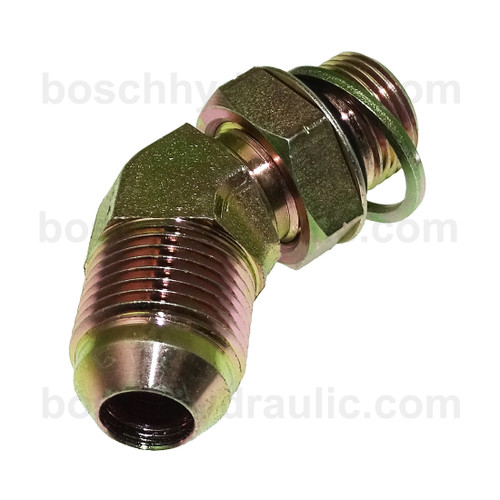 BSPP OR M -08 X JIC M -10; 45° Elbow