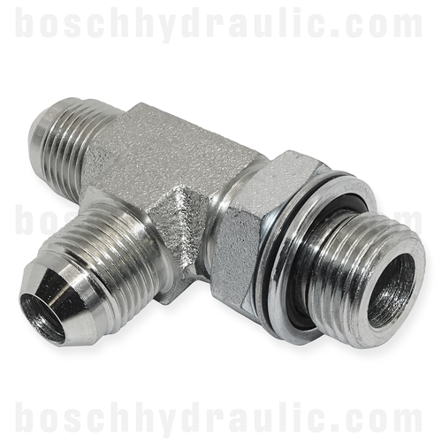 -08 BSPP ORR ADJUSTABLE MALE X -08 JIC MALE RUN TEE