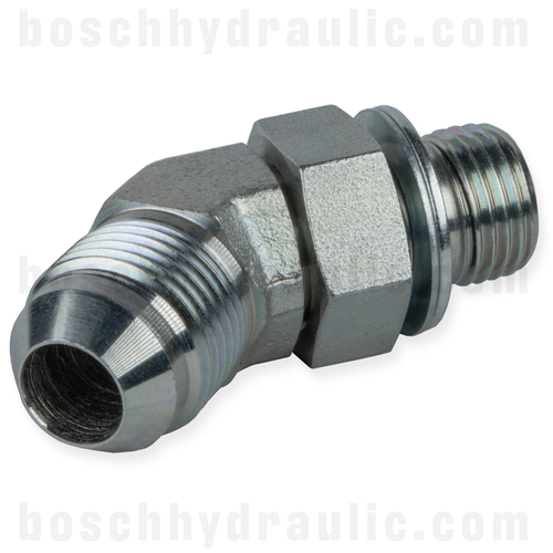 M10X1.0 METRIC PORT O-RING MALE X -04 JIC MALE 45°
