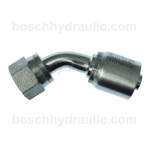B2 SERIES: Hose -08 X JIC F -10; 45° Elbow