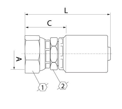 SG SERIES: Hose -20 X JIS F -20