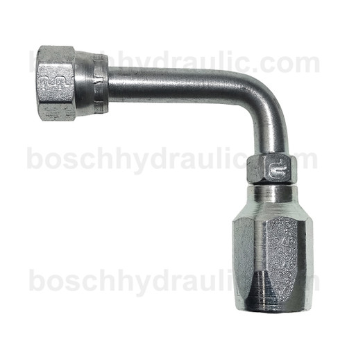 FG SERIES: Hose -06 X JIC F -06; 90° Long Elbow